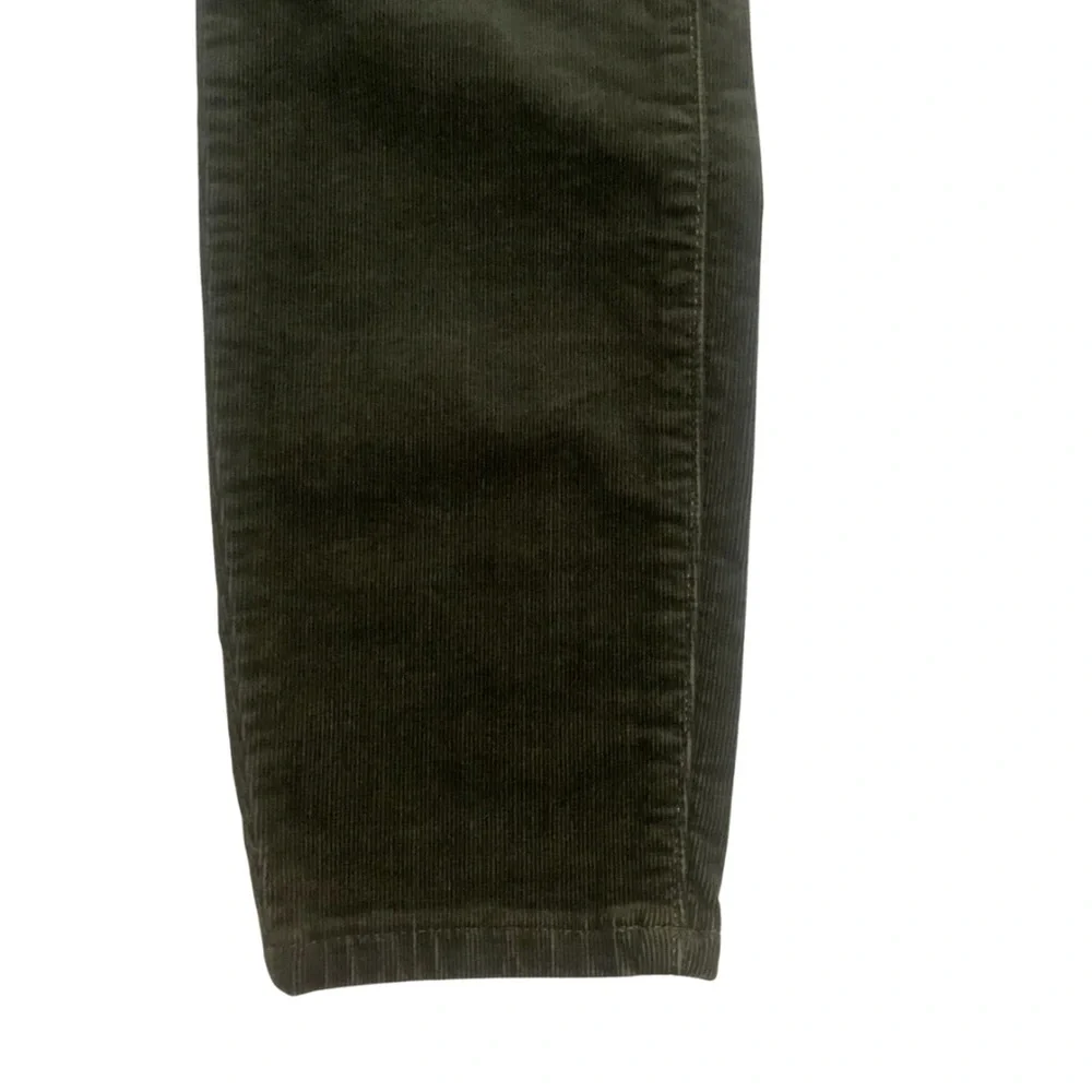 LOFT Wild Moss High Waist Skinny Corduroy Pants Size 2 / 26 Olive Military Green - Picture 2 of 12